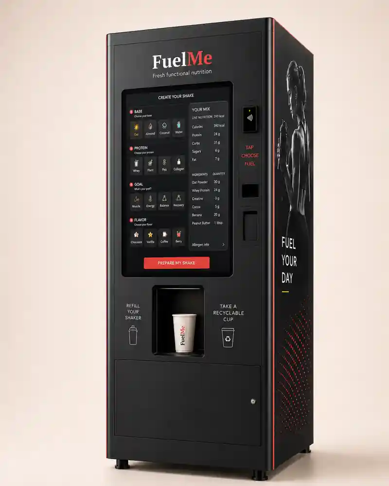 FuelMe concept vending machine